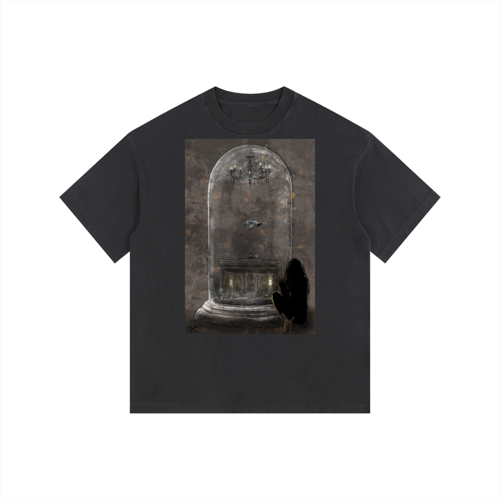 Incapsulated Vintage Washed Oversized Cotton T-Shirt