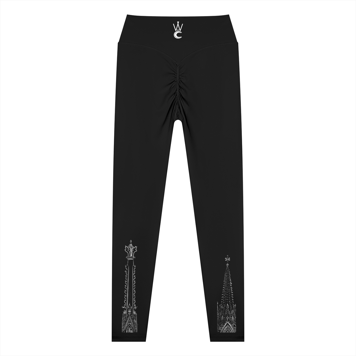 Gothic Spires Women’s High Waisted Yoga Leggings