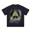The dance of the harlequin Square Patch Monkey Washed T-Shirt