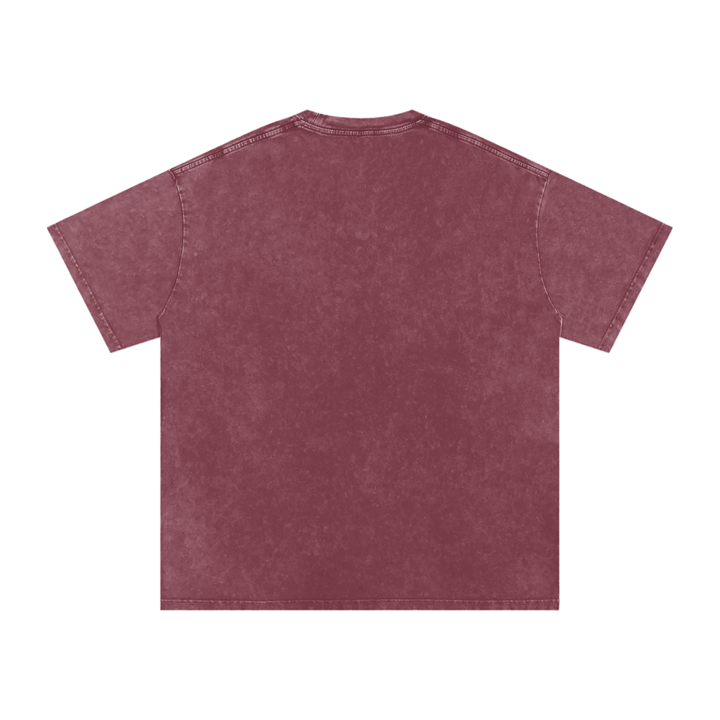 Sacred Heart Snow Washed Oversized Cotton T-Shirt