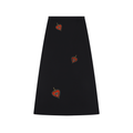 Sacred Hearts Women's Solid Color Knit Maxi Skirt