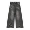The Priestess Women’s Vintage Wash Wide Leg Denim Jeans