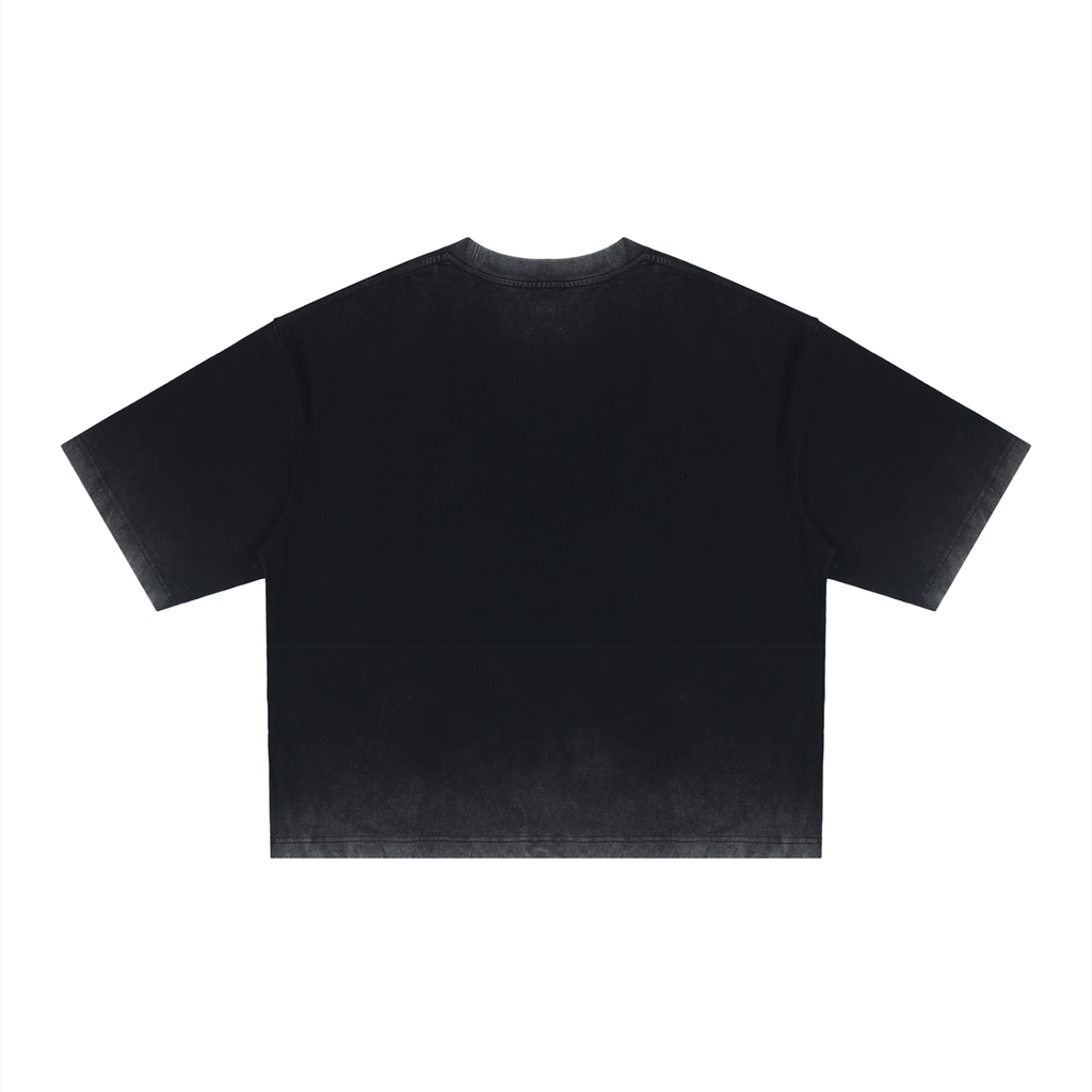 Welcome! Unisex Reverse Dyed Boxy T-Shirt