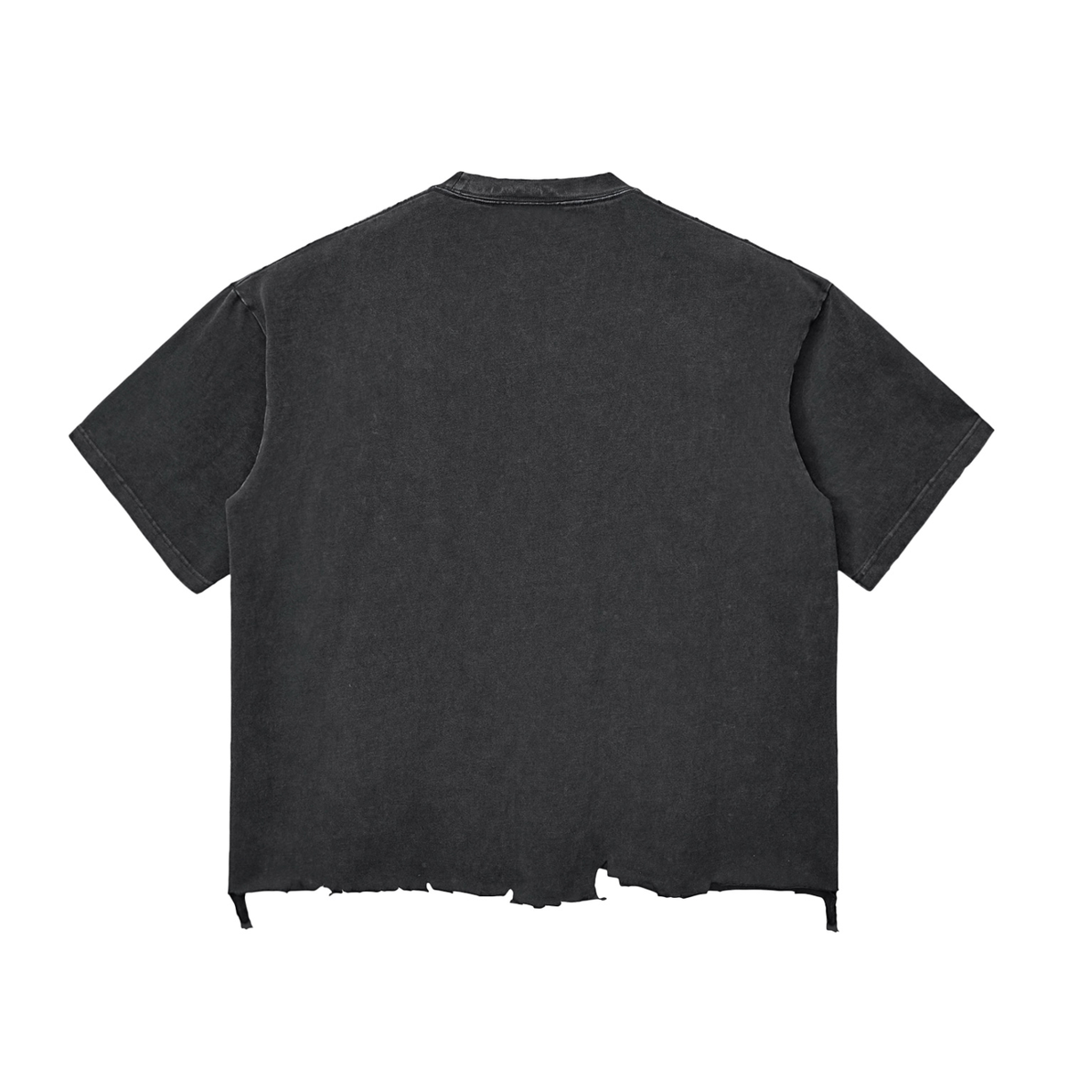 Fear no evil Snow Wash Raw-Hem Boxy T-shirt