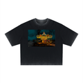 Welcome! Unisex Reverse Dyed Boxy T-Shirt