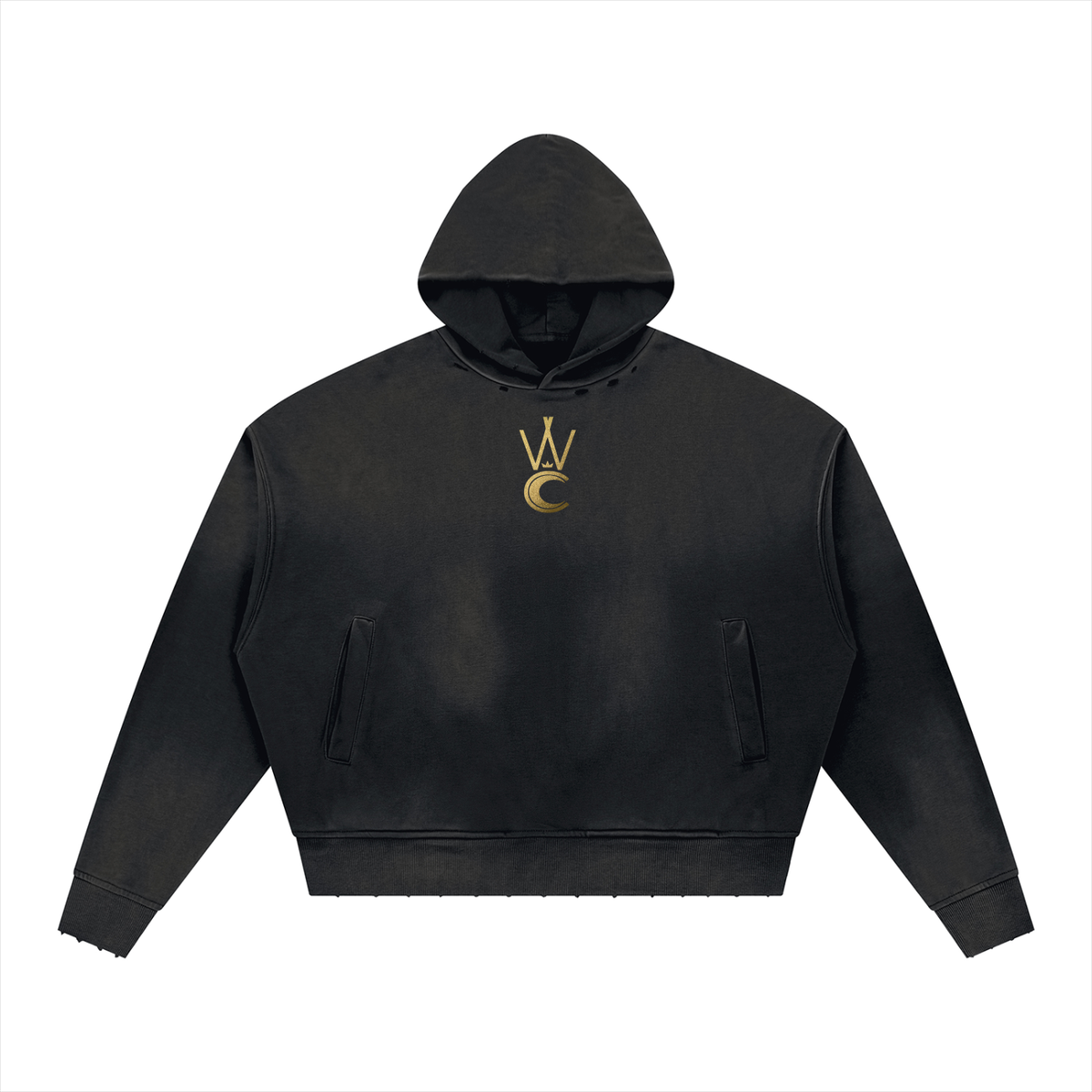 Who are You Unisex Sunfade Distressed Boxy Hoodie