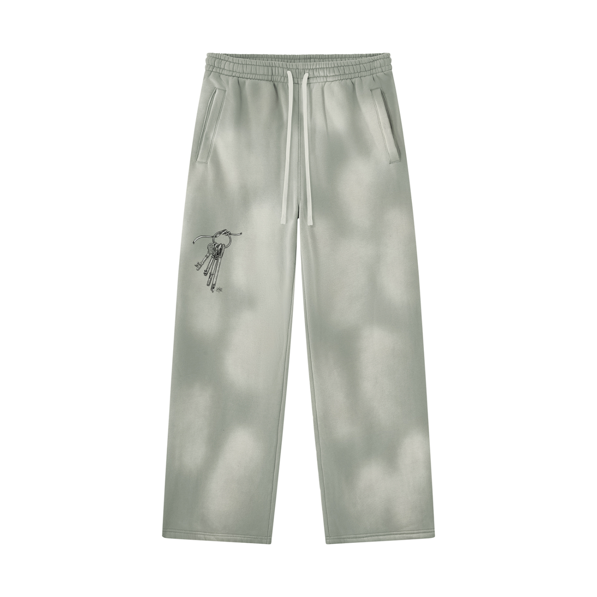 Night Circus Unisex Sunfade Wide Leg Fleece Sweatpants