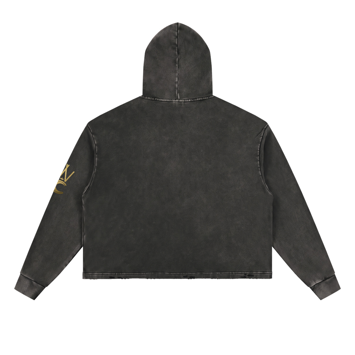 Dostoevsky Dracula Vintage Washed Frayed-Hem Hoodie