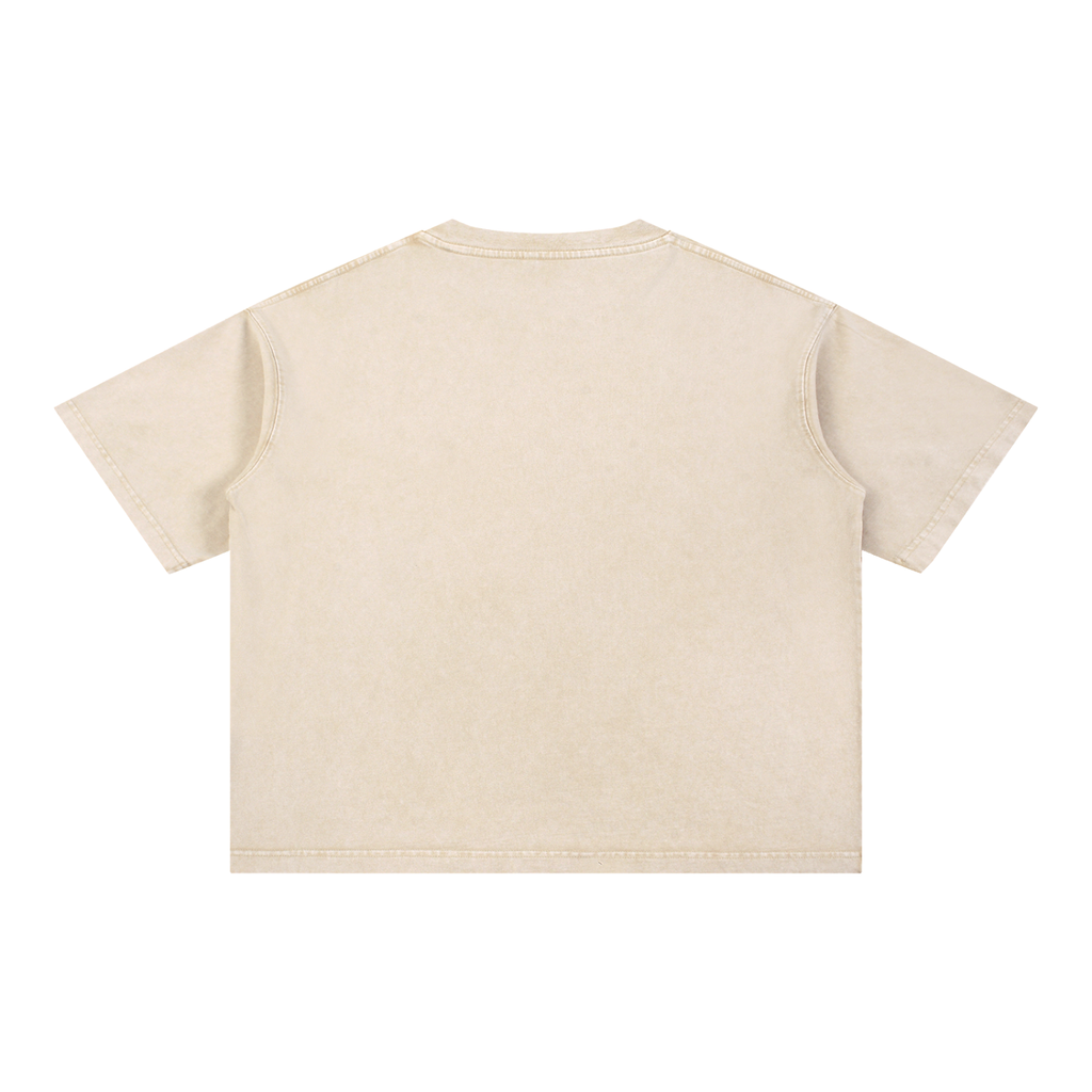 What the tide brings in Mineral Wash Boxy Cotton T-Shirt