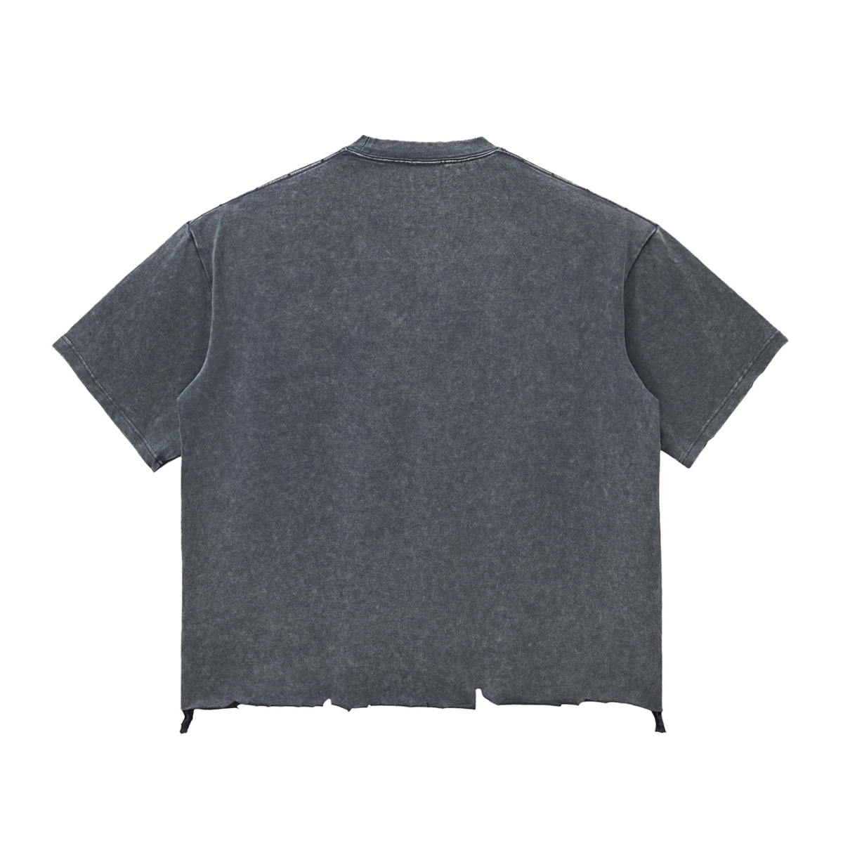 Fear no evil Snow Wash Raw-Hem Boxy T-shirt