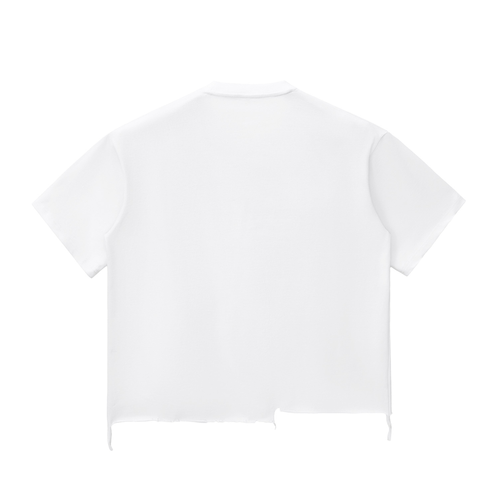 Come and take my hand Snow Wash Raw-Hem Boxy T-shirt