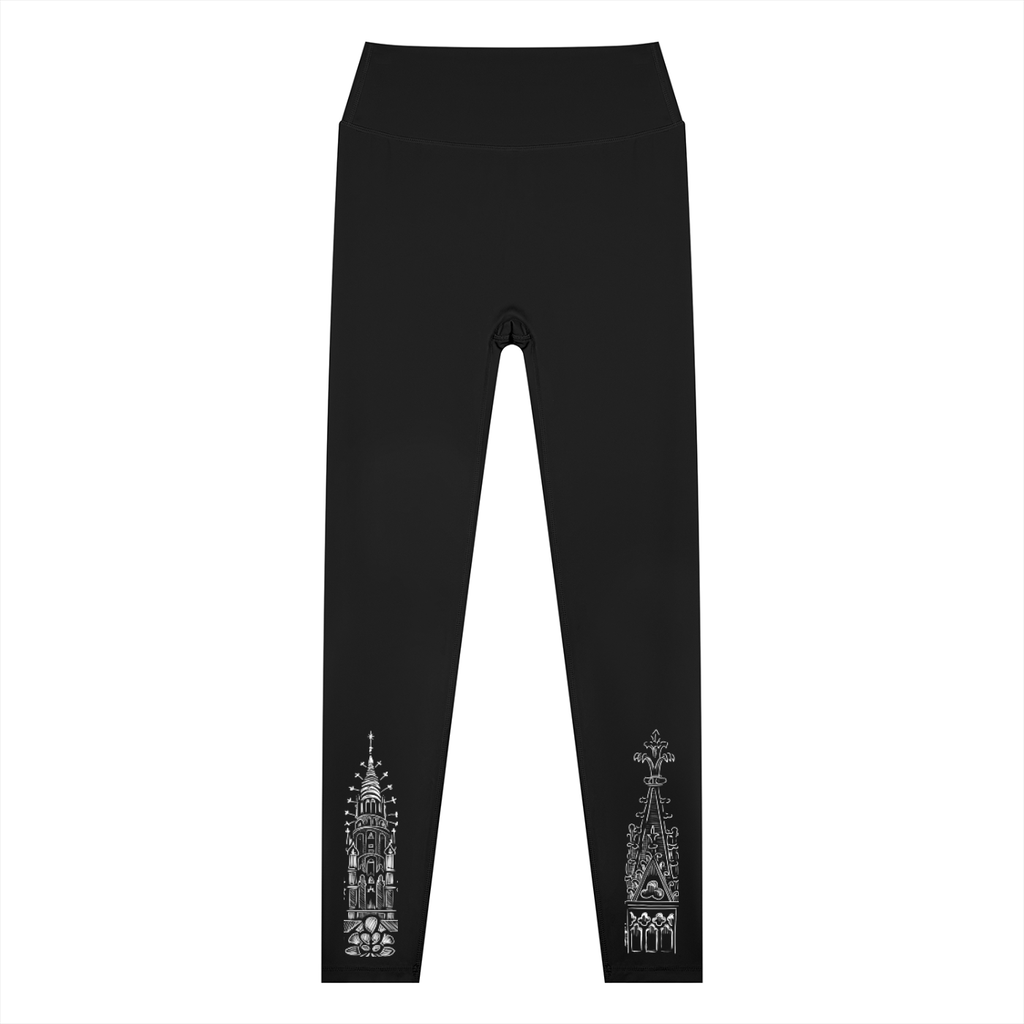 Gothic Spires Women’s High Waisted Yoga Leggings